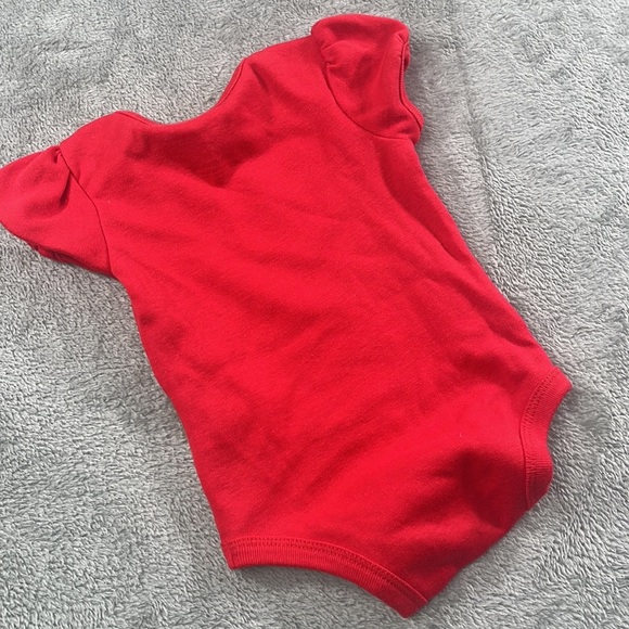 Wonder Woman 0-3 Mos Red Costume Bodysuit, Short Sleeve - Picture 4 of 5